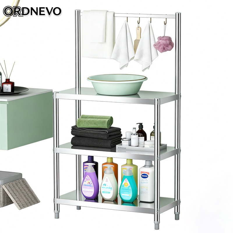 Rak Stainless Steel Rak Kamar Mandi Sus-304 Rak Handuk Kamar Mandi Stainless Steel Kokoh