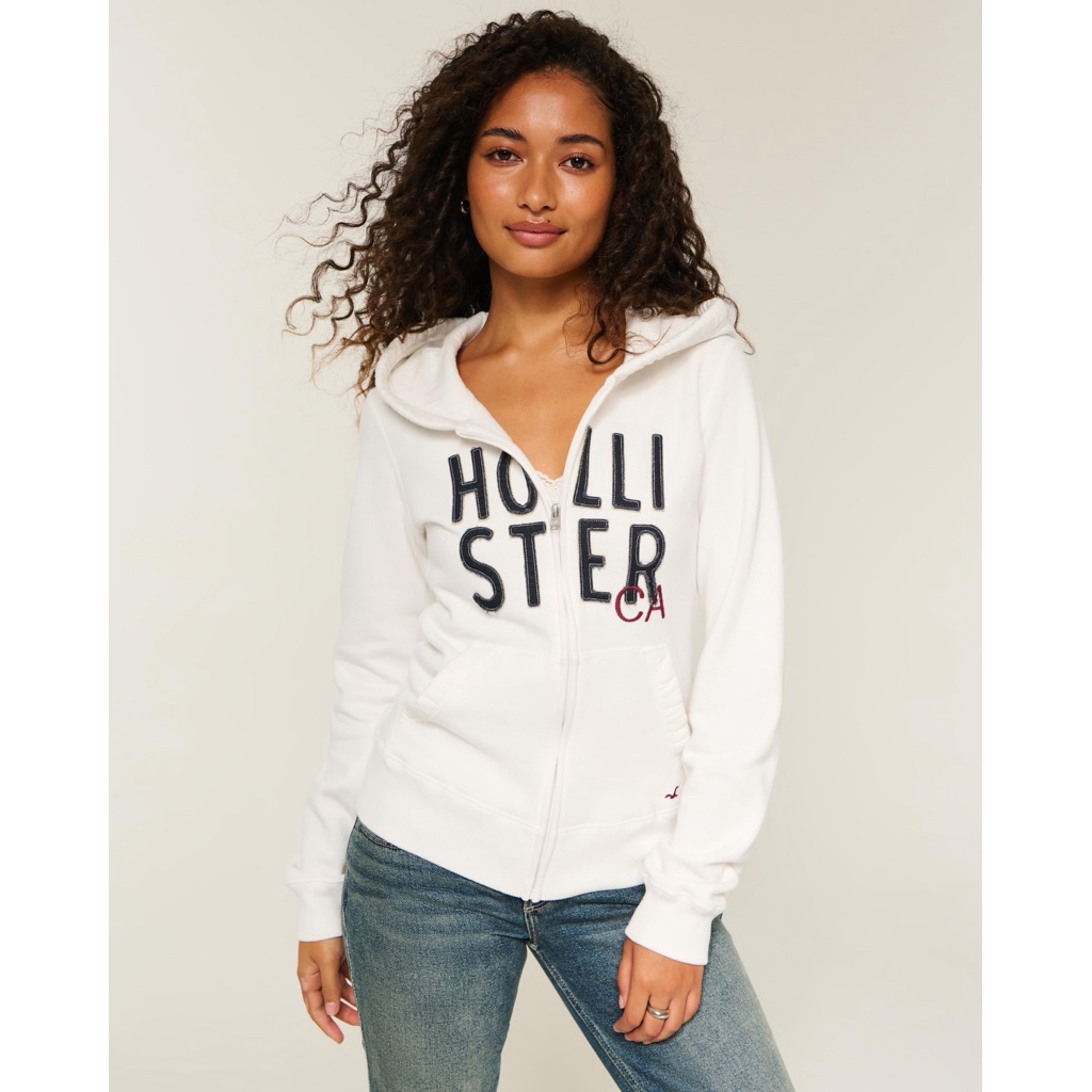 Foxstore Jaket Hoodie Wanita - Hollister