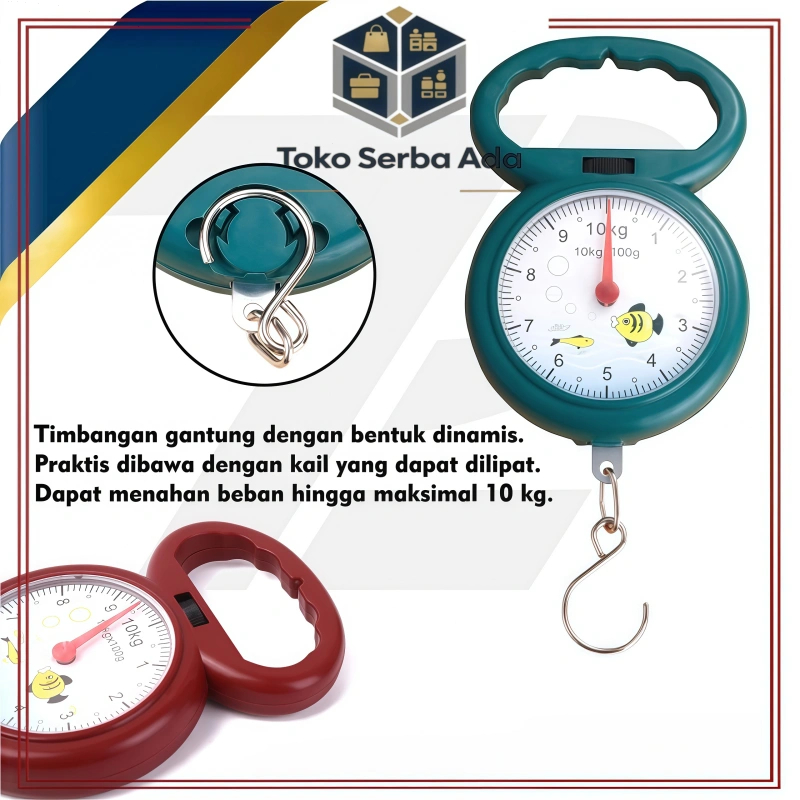 Timbangan Gantung Portabel 10kg/ Alat Timbang Praktis | Hanging Scale