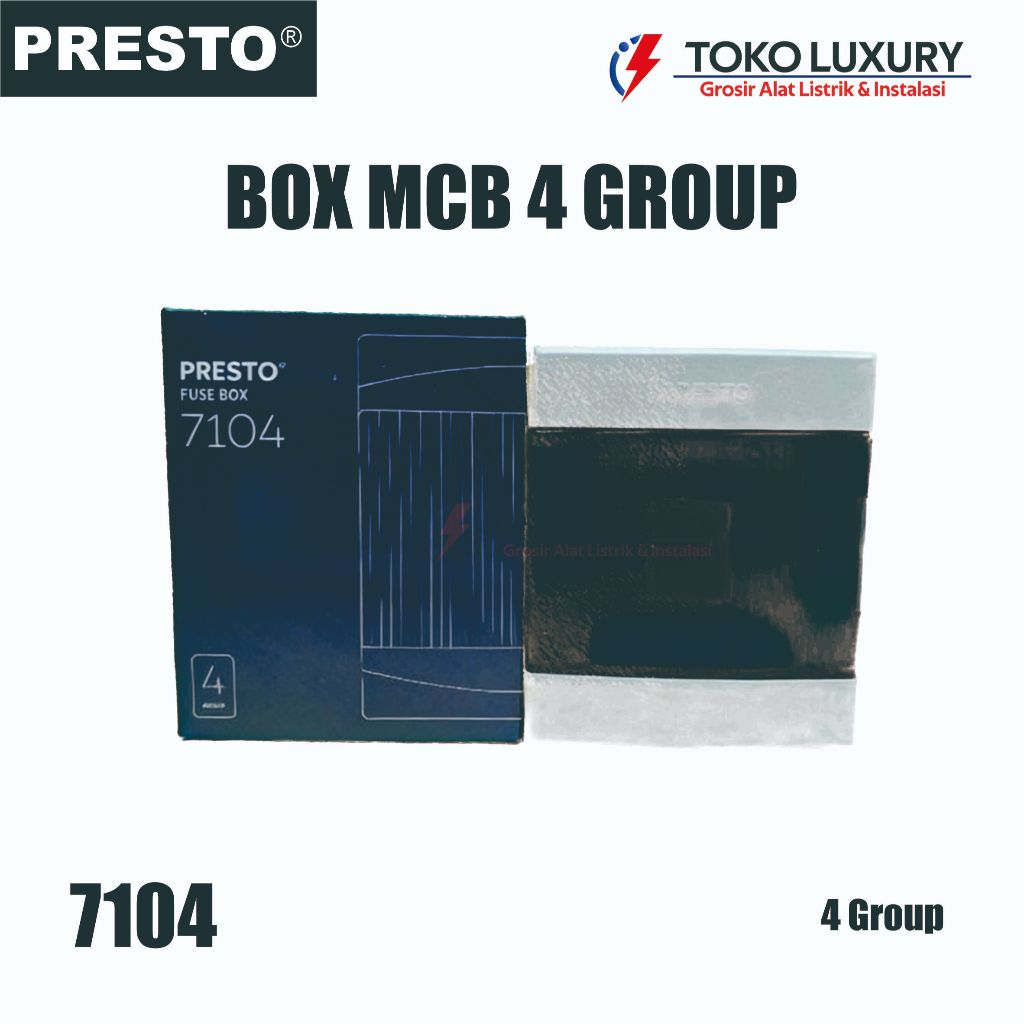 Box MCB Presto Fuse Box Box Sekring Box Listrik 4 Group 6 Group Box Panel Listrik Box MCB Rumah 7104