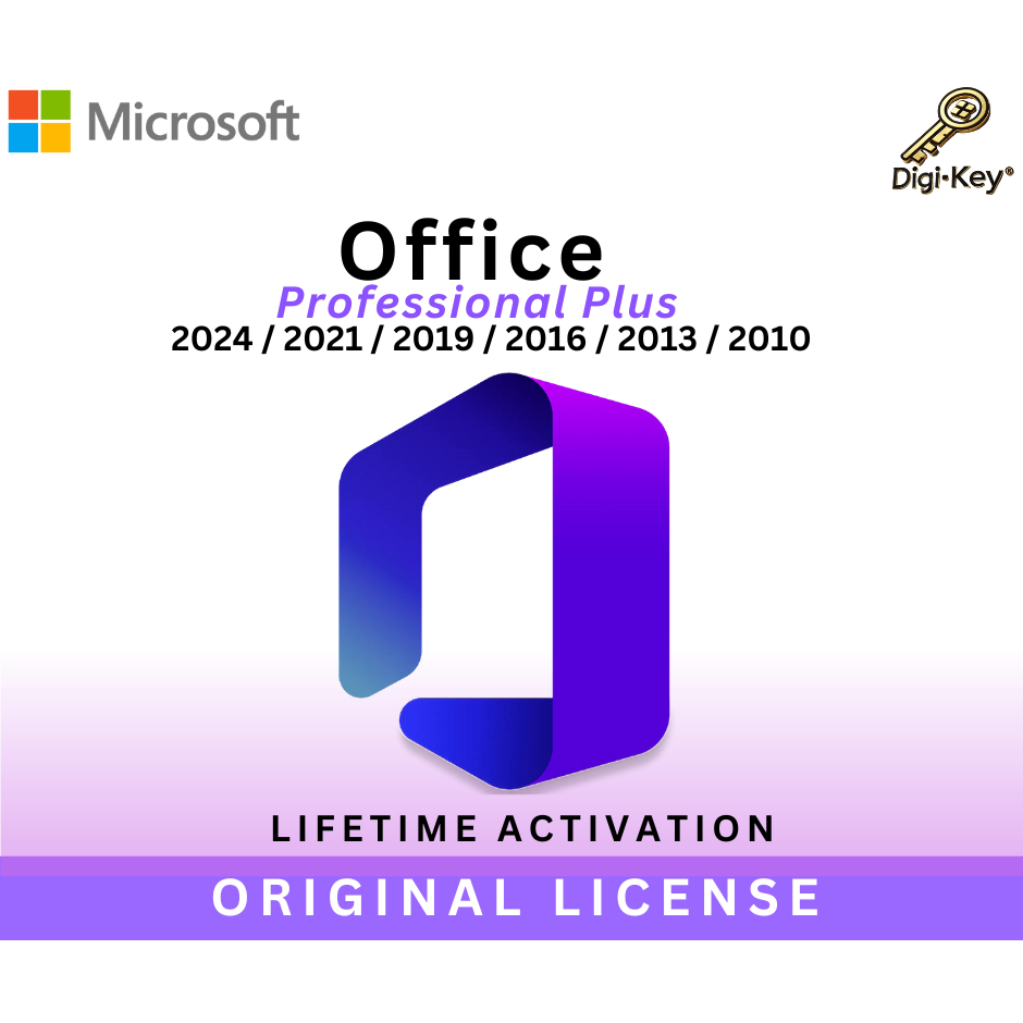 Office 2024 | 2021 | 2019 | 2016 | 2013 | 2010 Pro Plus ORIGINAL - Digital License