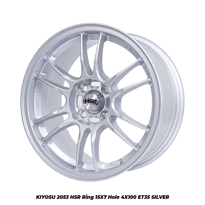 Velg mobil sigra Hsr KIYOSU 2053 HSR R15X7 H4x100 ET35 SILVER