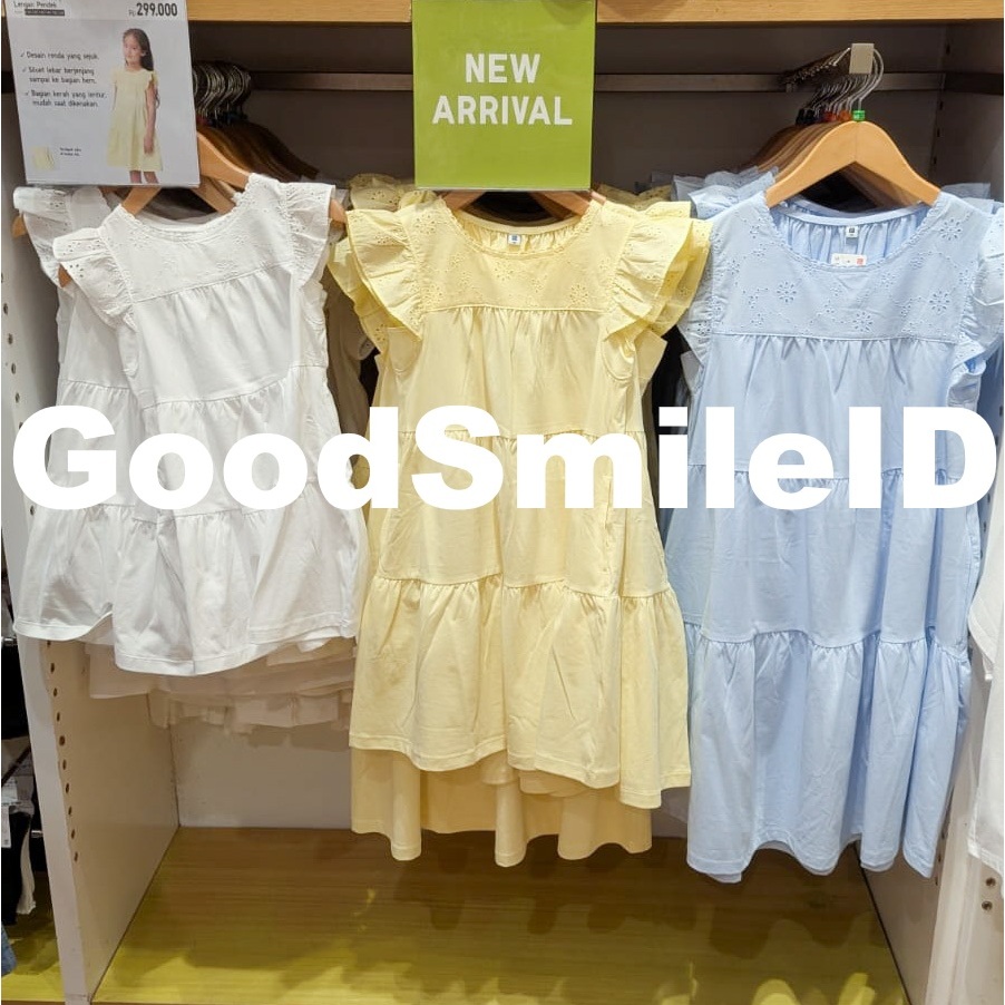 NEW GIRLS Gaun Kombinasi Lengan Pendek Combination Dress Short Sleeve KIDS Anak Perempuan Remaja Wan