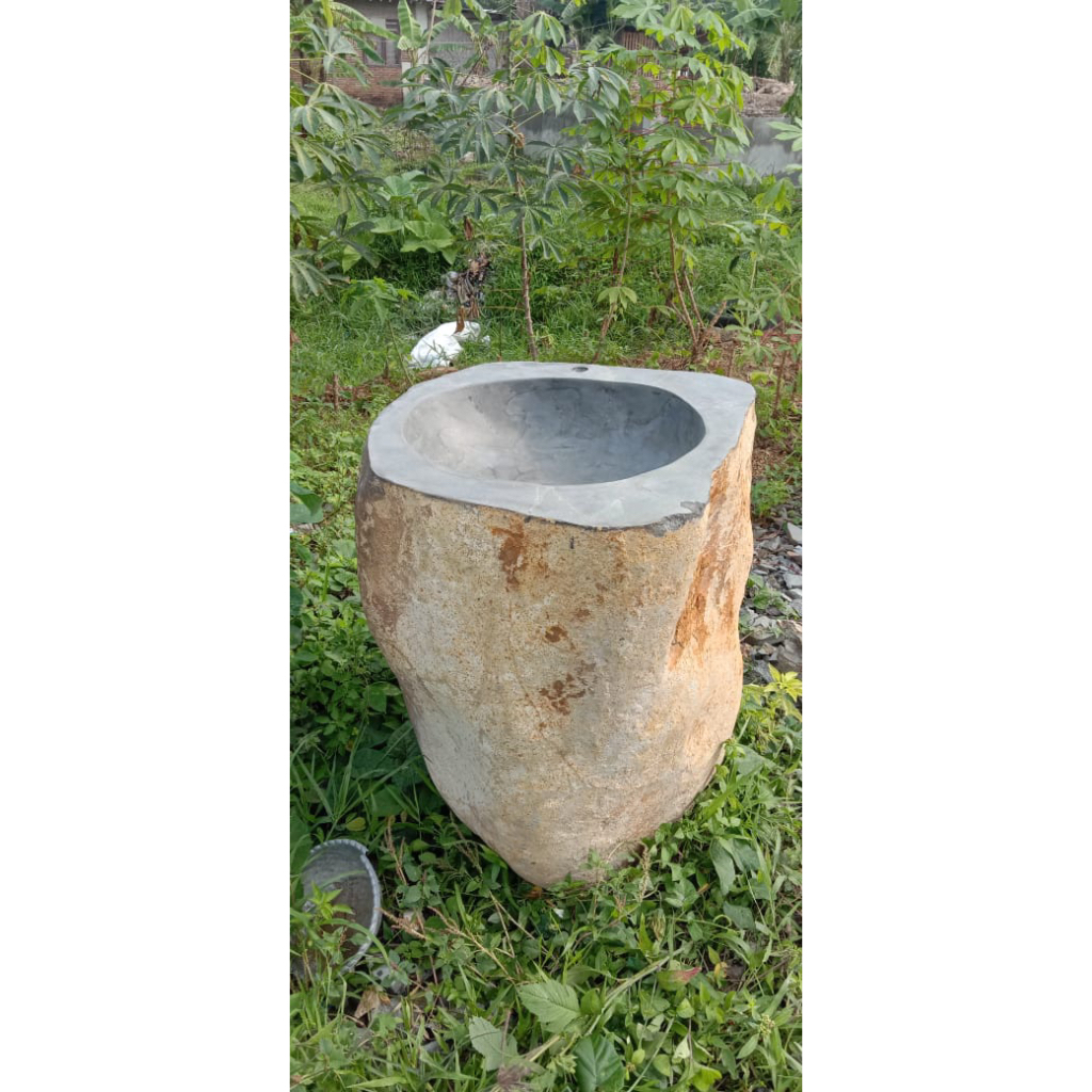 Washtafel Batu alam pedistal