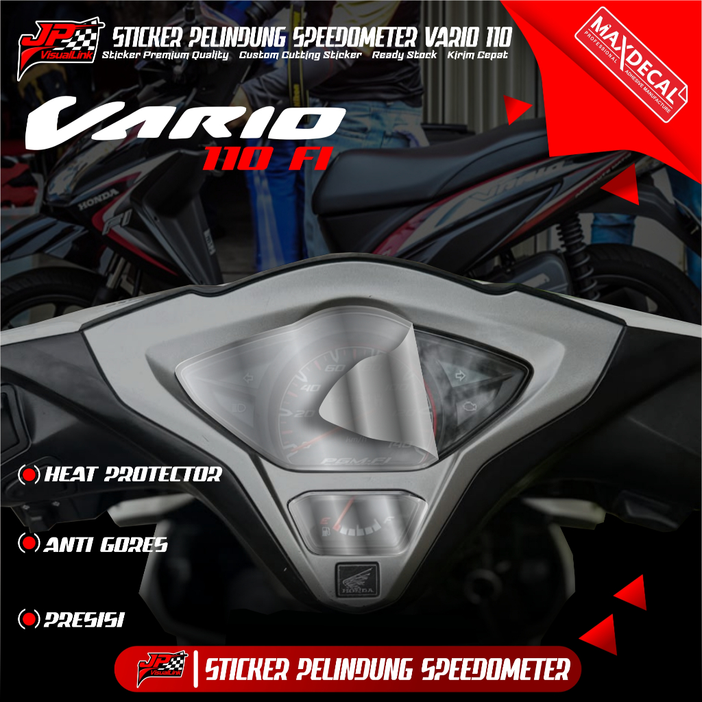 Sticker Pelindung Speedometer Vario 110 FI Cutting Sticker Premium VPF Maxdecal Anti Gores