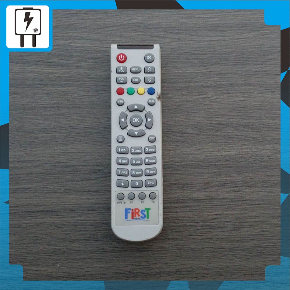 Remot STB Firstmedia Remote Receiver Original Set Top Box First Media TV LCD LED