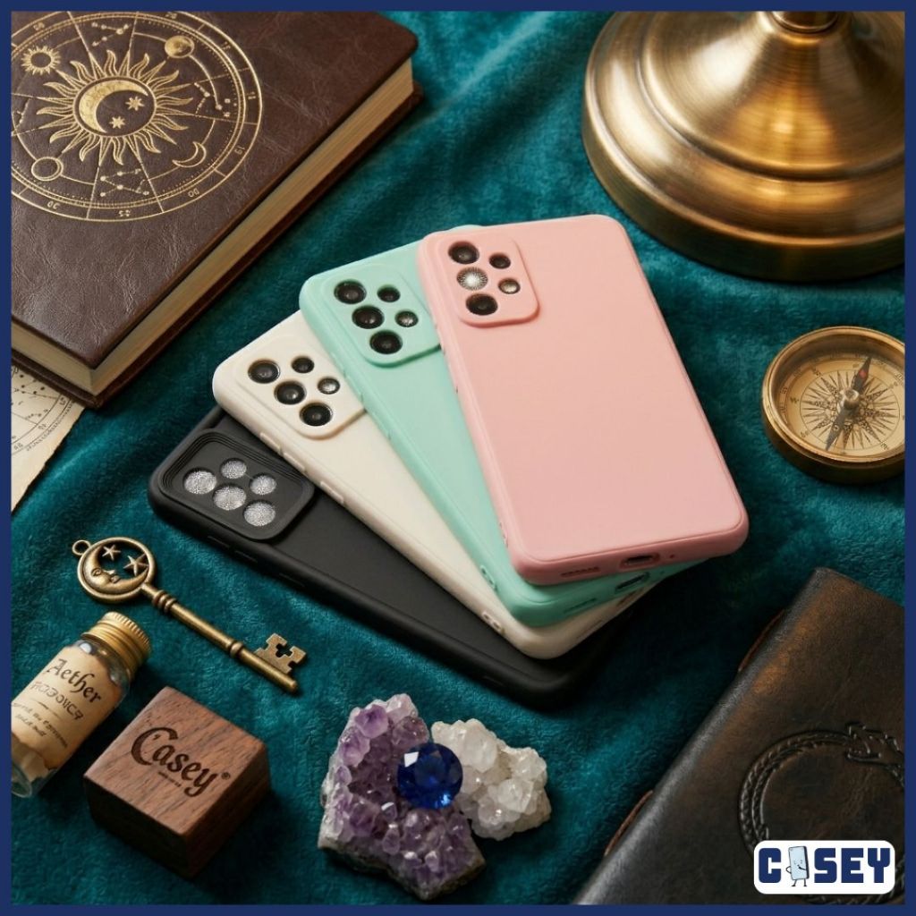 Case SAMSUNG Macaron Polos Hitam Pink Ungu Hijau Cream A10S A72 A20 A11 A21S A10 A71 A21 A70 A20S