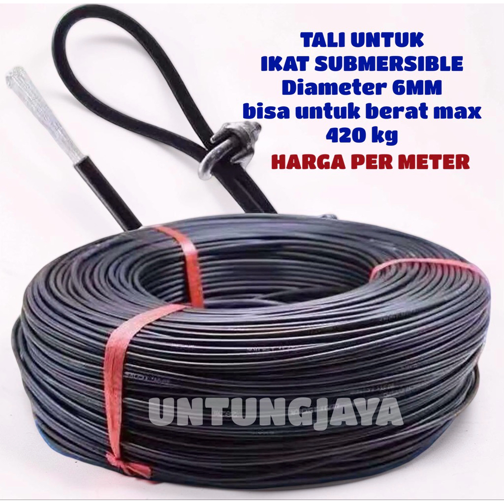 TALI POMPA CELUP SUBMERSIBLE INOTO 6MM // SELING POMPA SUBMERSIBLE SIBEL