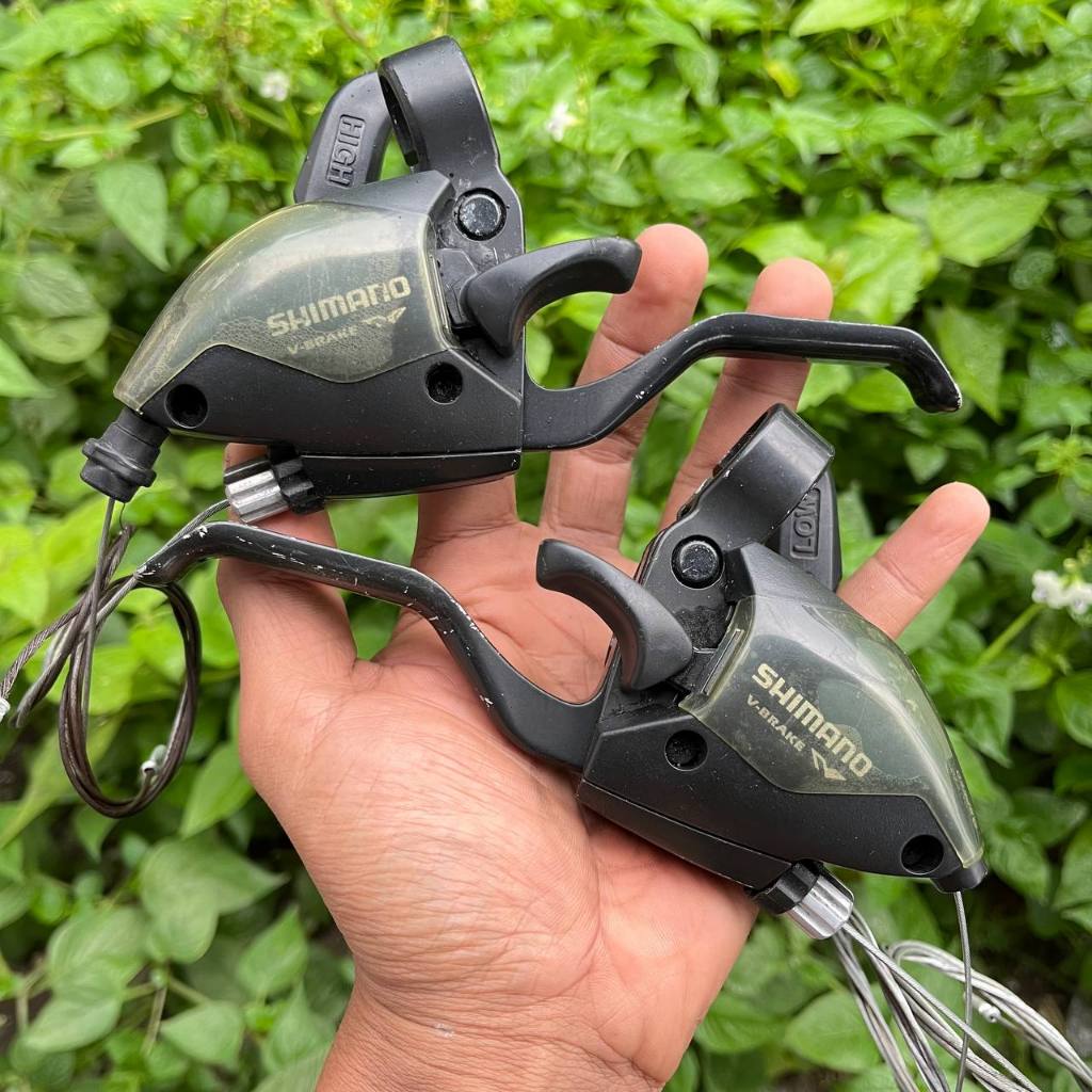 Shifter set handle rem kanan kiri 3x9 speed operan sepeda flat shimano ST-EF51-AL malaysia federal m