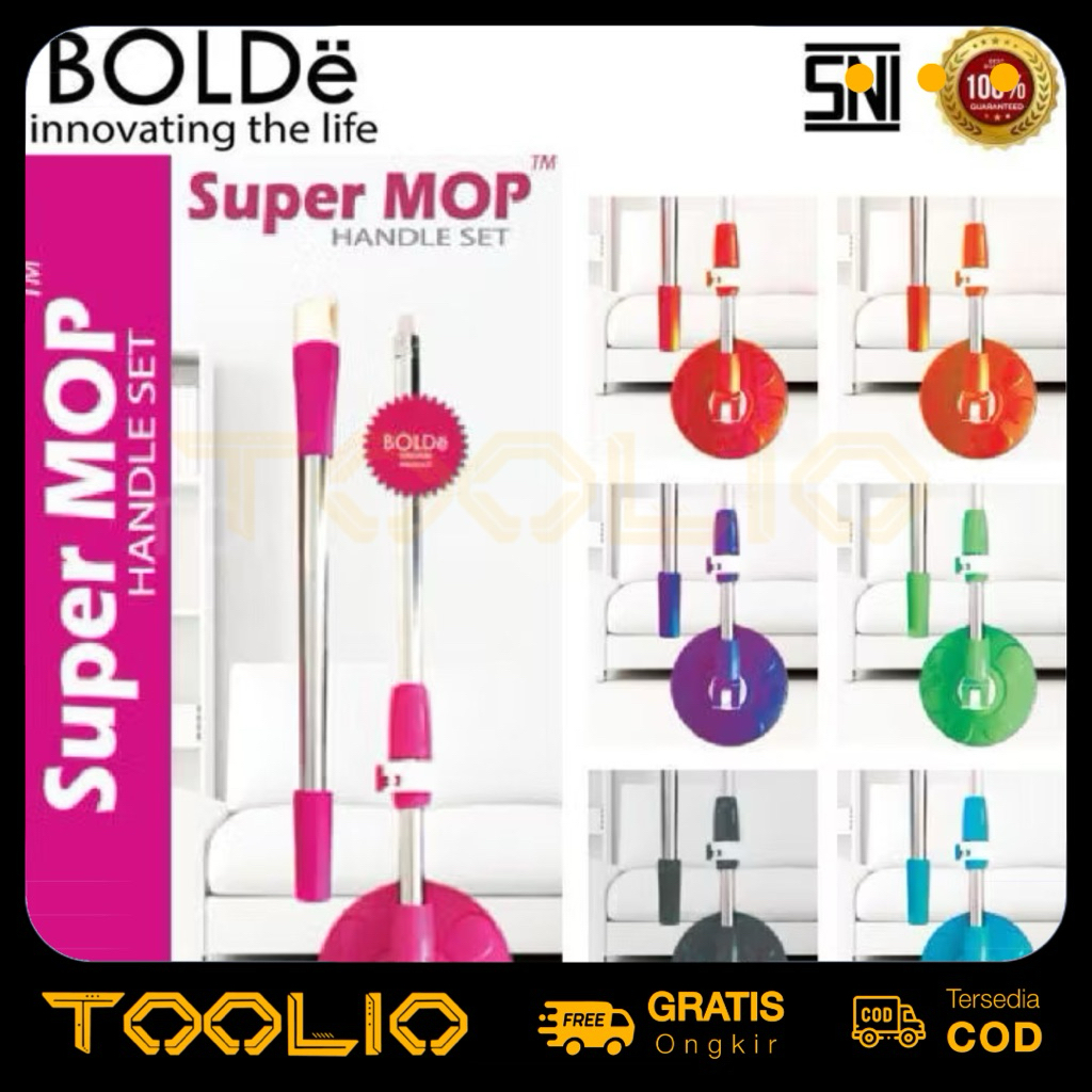 BOLDe Mop Handle Super MOP – Gagang / Tongkat Pel Super MOP (Original BOLDe)