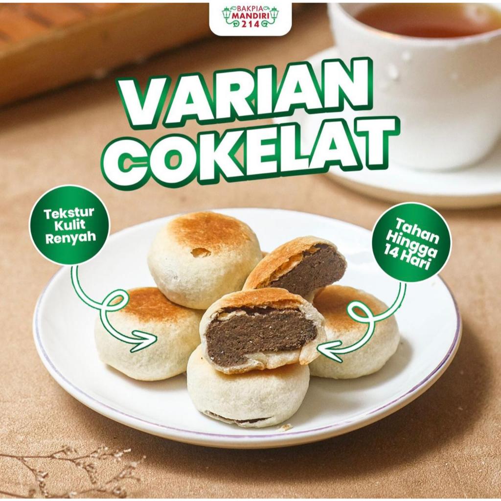BAKPIA PATHOK COKELAT (KERING) KHAS JOGJA ASLI PREMIUM - BAKPIA MANDIRI 214