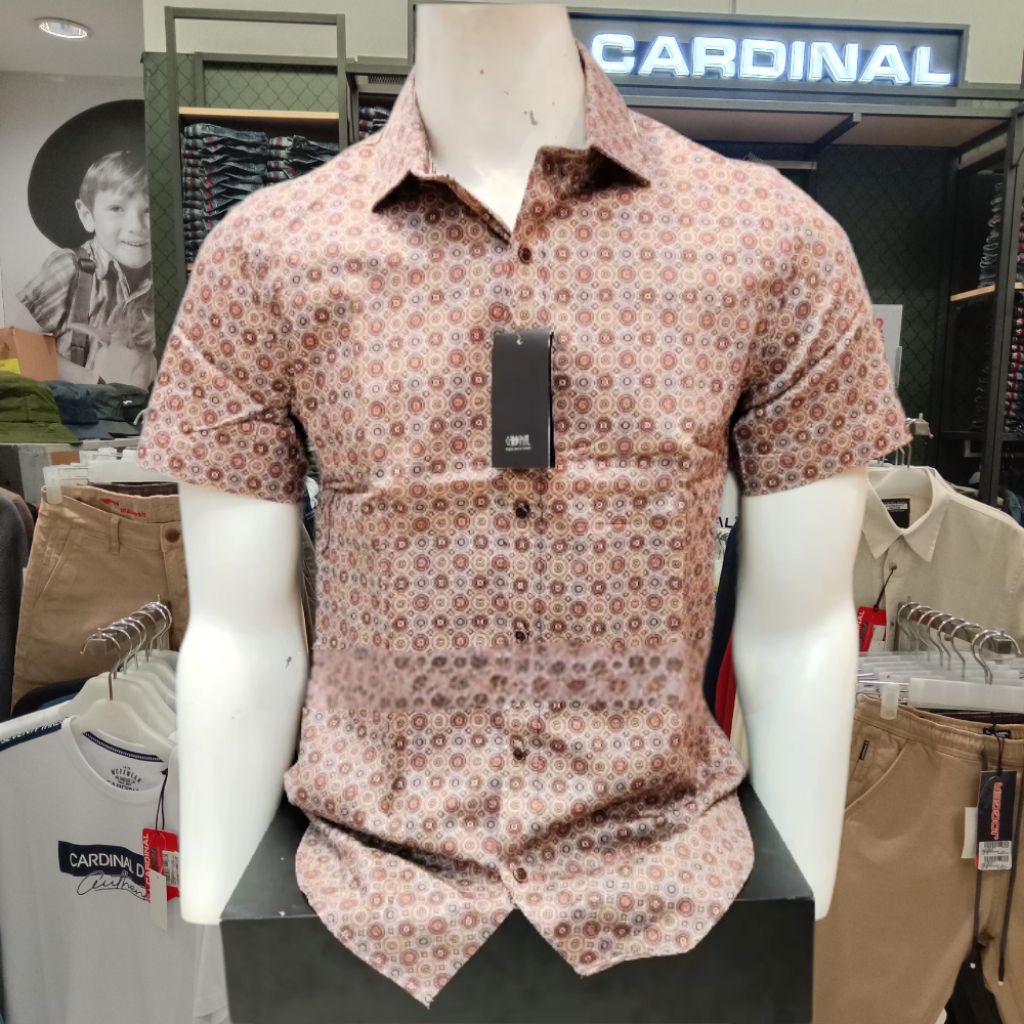 KEMEJA CARDINAL CDL MOTIF SLIM FIT KUALITAS PREMIUM TERBARU