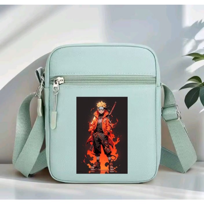 TAS SELEMPANG KARAKTER NARUTO BORUTO API SLINGBAG ANAK LAKI LAKI  TAS SELEMPANG ANAK GAMERS