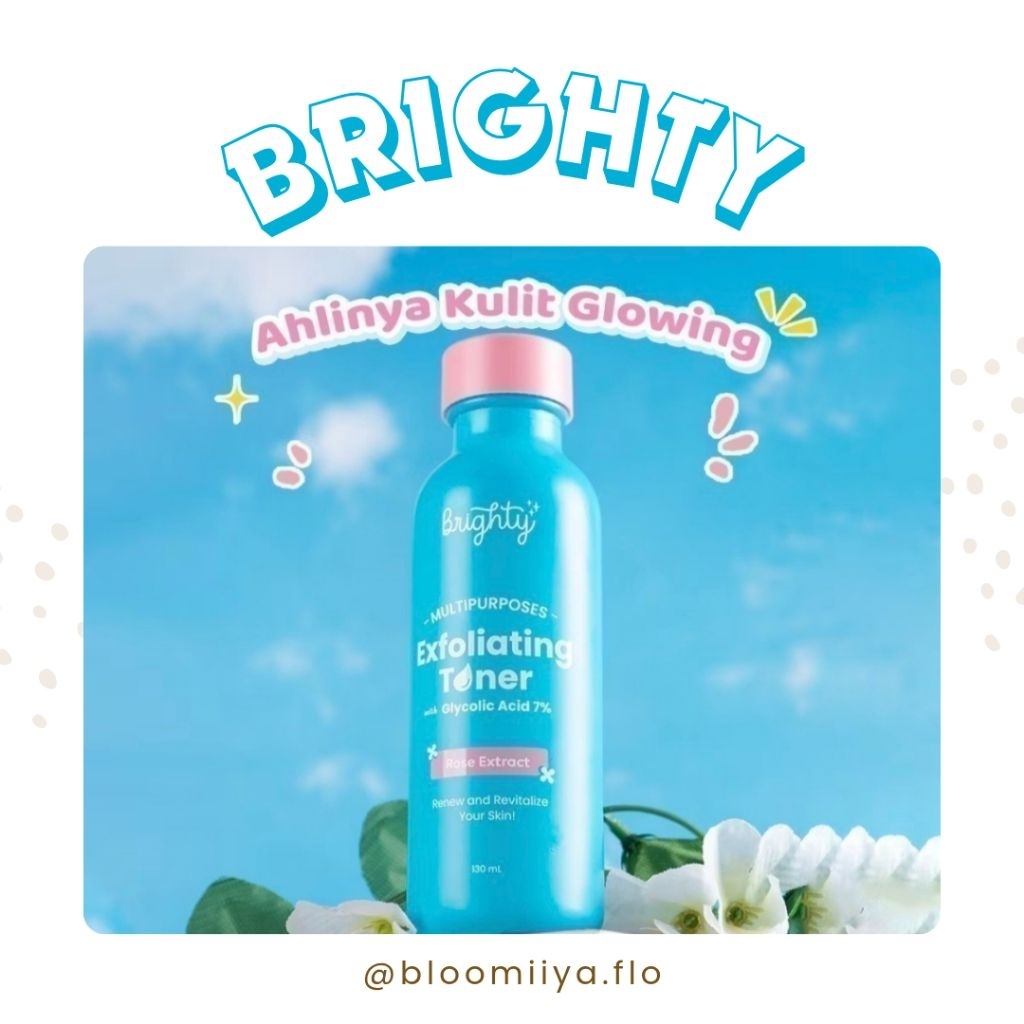 BRIGHTY Multipurpose Exfoliating | Toner Pemutih Badan | Toner Brighty | Brighty Toner Exfoliating |