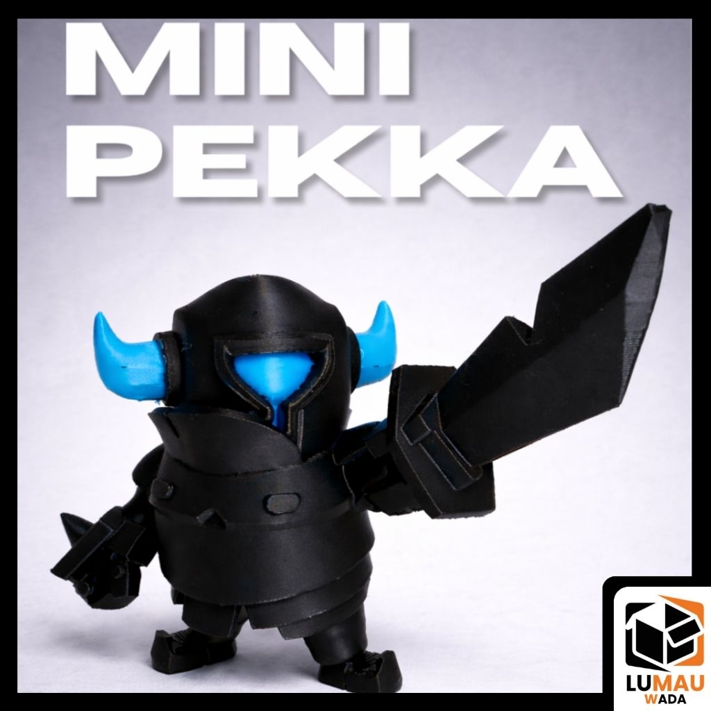 Pajangan Figure Mini P.E.K.K.A Clash of Clans & Clash Royale - Pajangan Meja Ksatria Hitam Premium