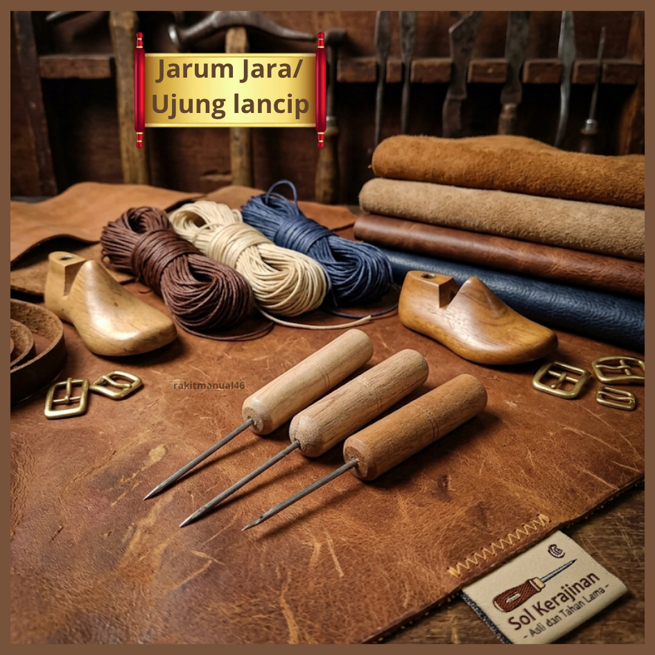 Jarum Jara Ujung Lancip Sol Sepatu Grosir A