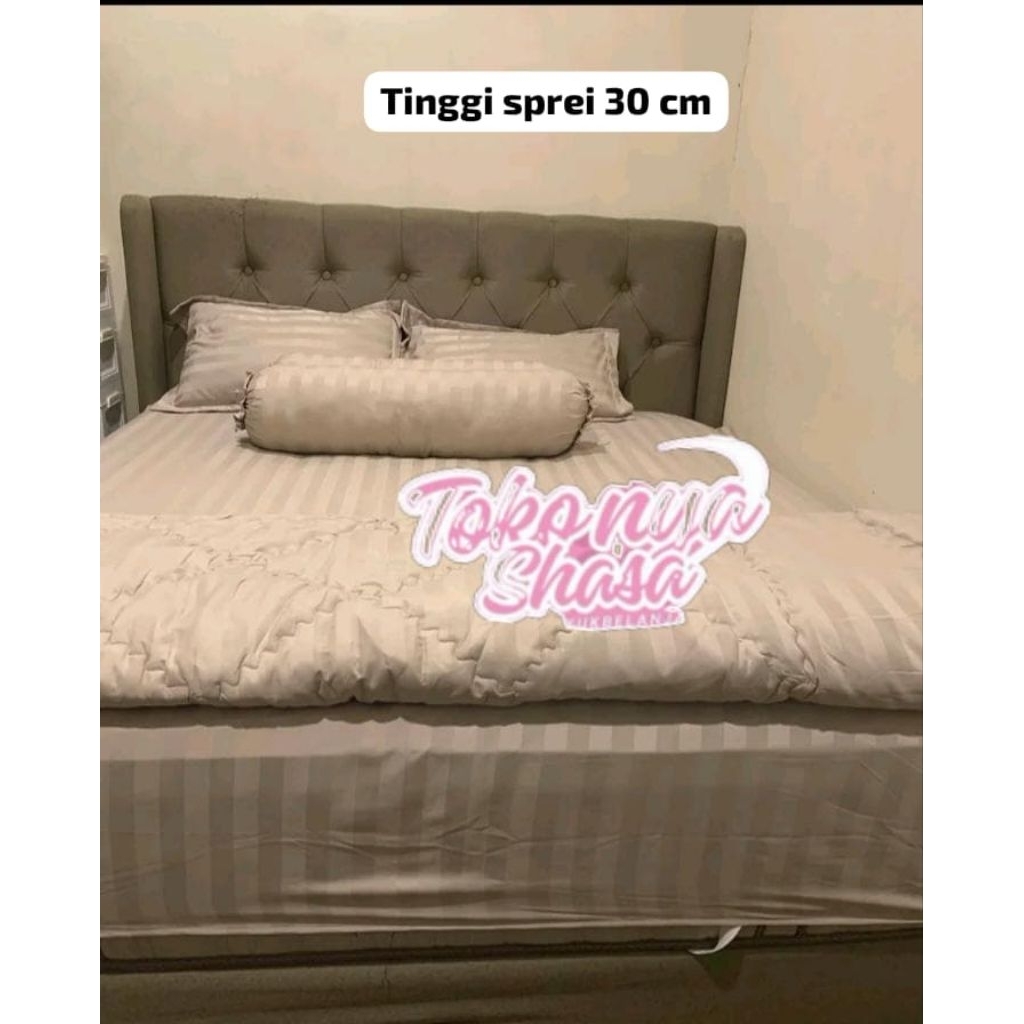 SHASAJAYAPEKANBARU "SALE" Bedcover set lengkap king size tinggi sprei 30 cm bedcover set Pekanbaru b