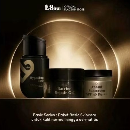 LISHUI PAKET BASIC SKINCARE_Memperbaiki skin barrier rusak dermatitis perioral
