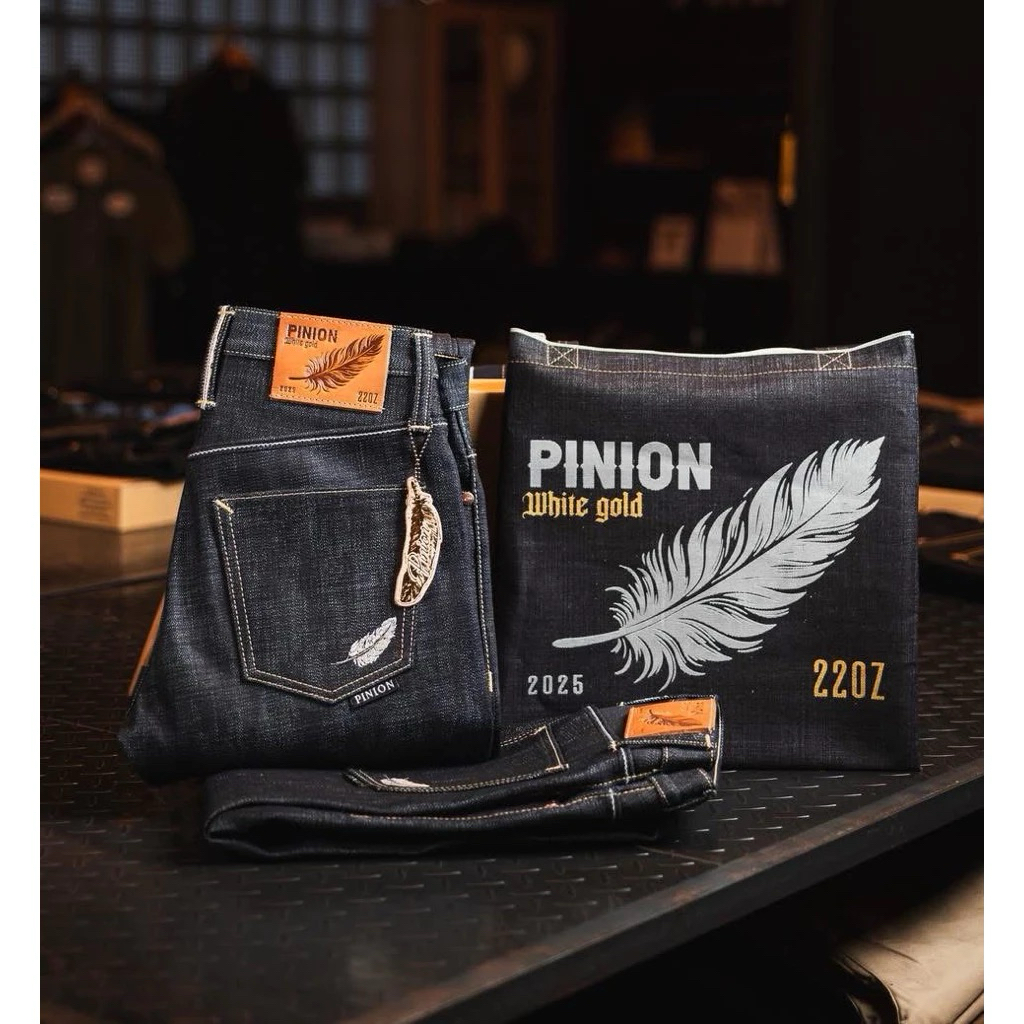Pinion Denim - White Gold 2025 - 22 oz - Red Selvedge Denim
