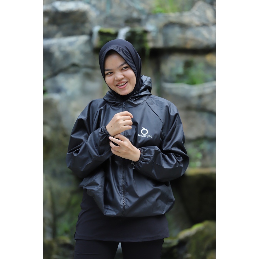 jaket parasut sauna olahraga lari jogging bersepeda jumbo