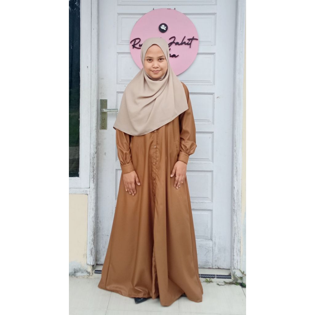 Gamis Khaki/PDH (10) | Rumah Aisha