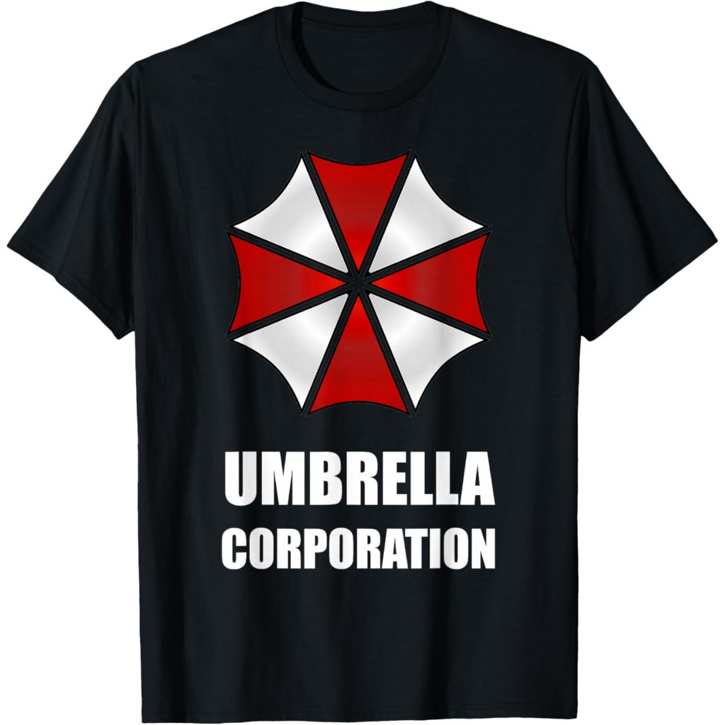 Baju kaos katun 24s Funny Gamer Umbrella Corporation Evil Zombie Apocalypse T-Shirt