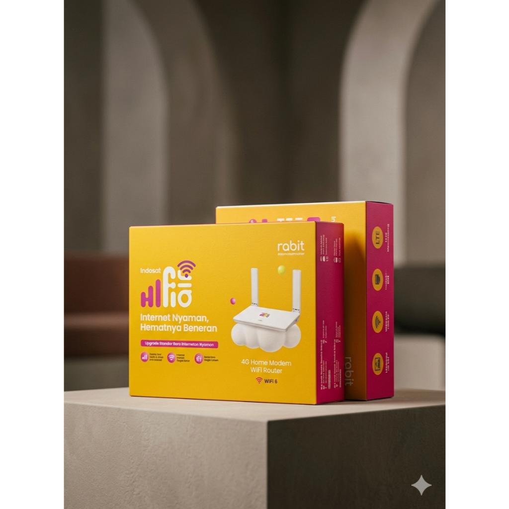 [PROMO] Modem CPE Wifi Portabel Premium Indosat HiFi Air 4G Rabit 50Gb