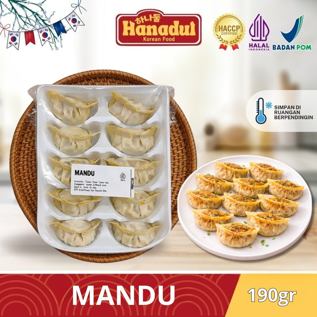 Mandu 190gr / Korean Dumpling  / Cemil Korea / Mandu Khas Korea isi 10 / Mandu  / Dumpling Kore