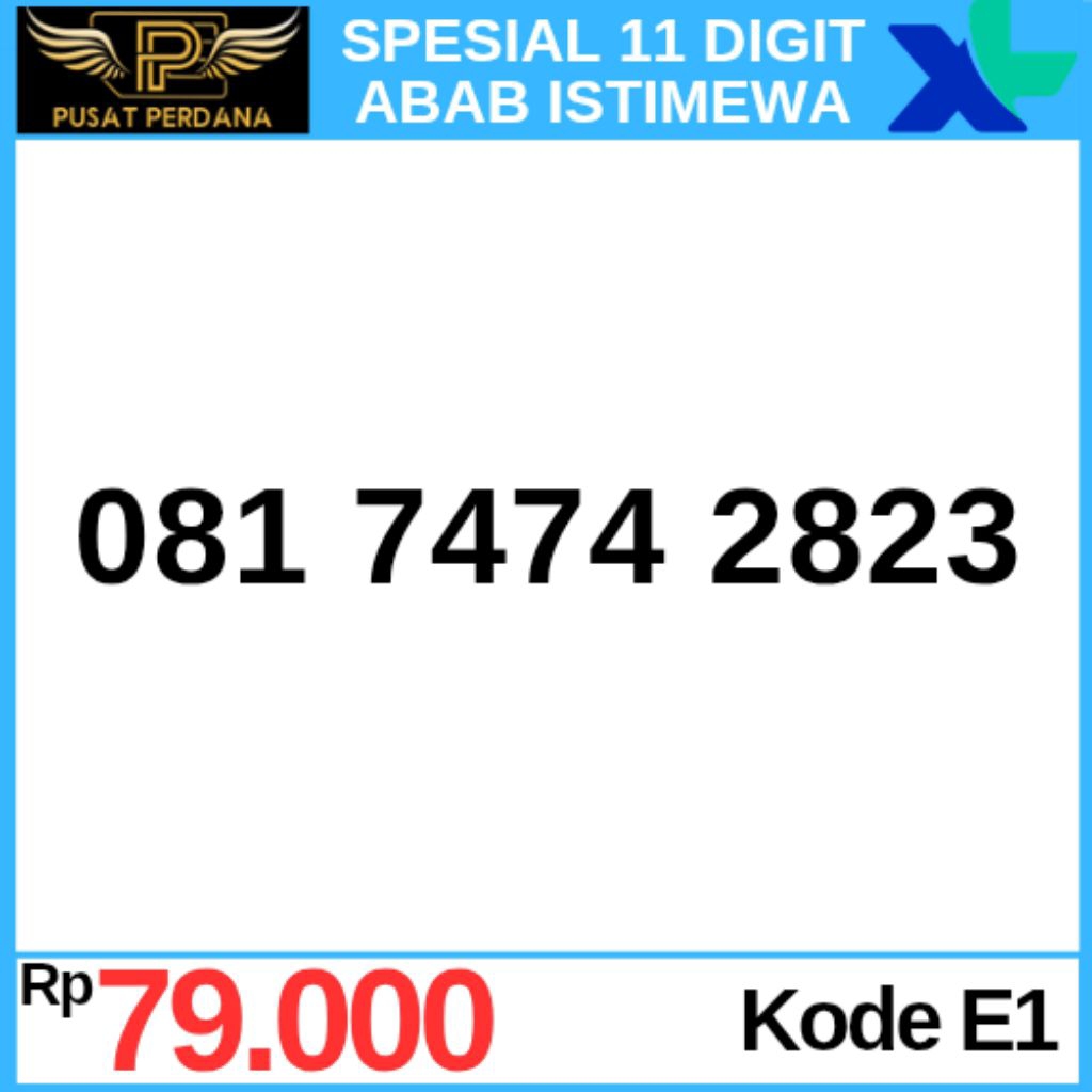 11 Digit Nomor / Nomer Cantik Kartu Perdana XL