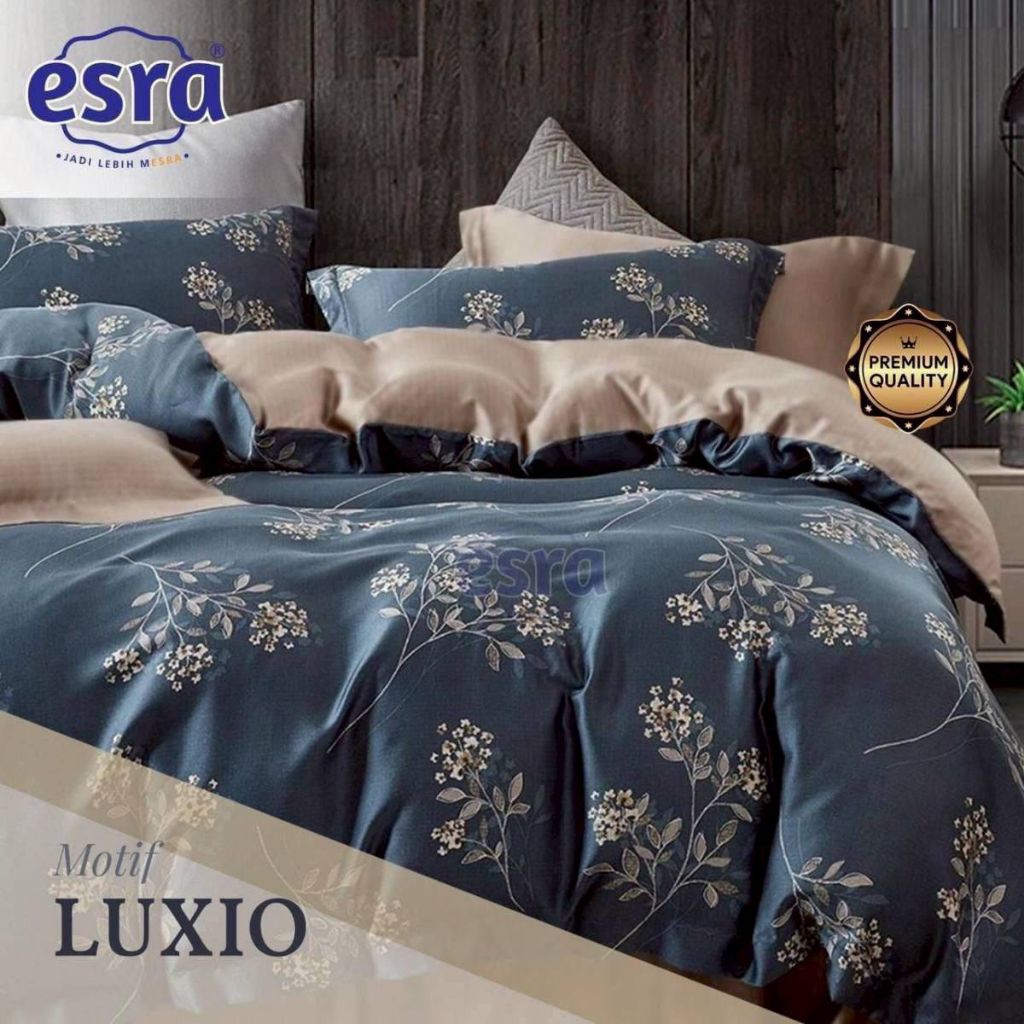 Sprei set bedcover katun CVC premium esra 160/180/200x200x20/25/30/40