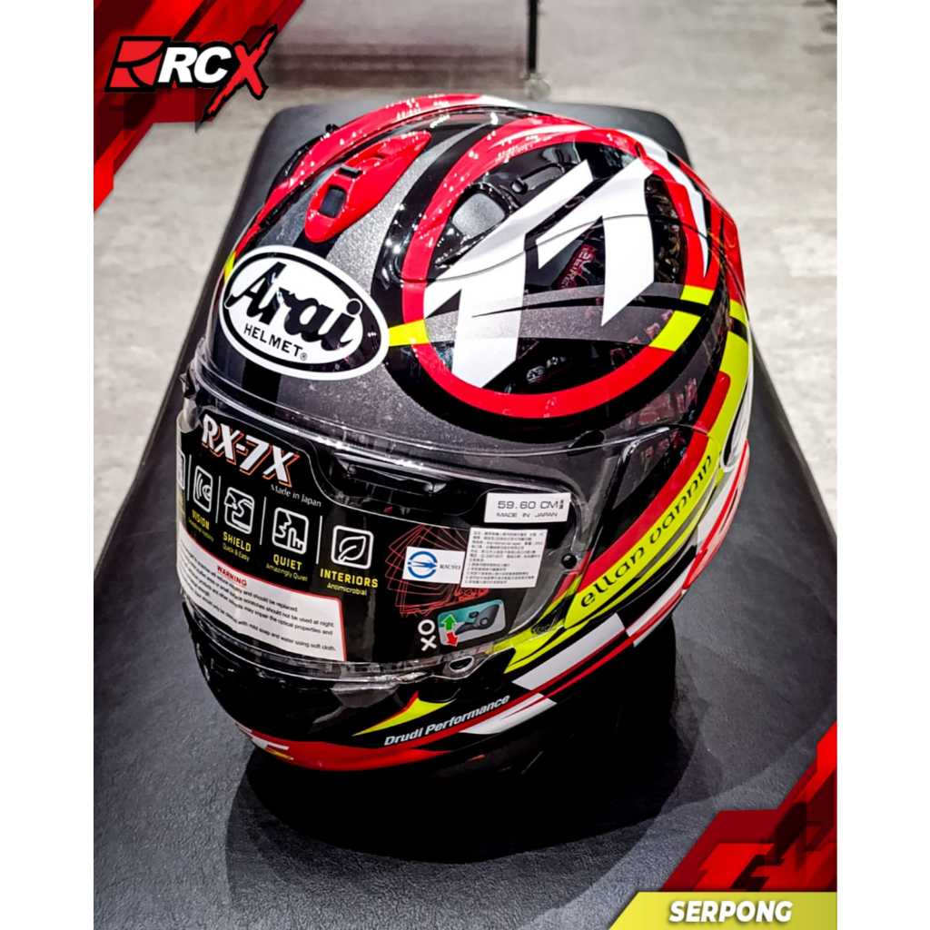Helm Arai RX7X IOM TT 2023 Helmet Originial Second Like new bekas 2ND RCX
