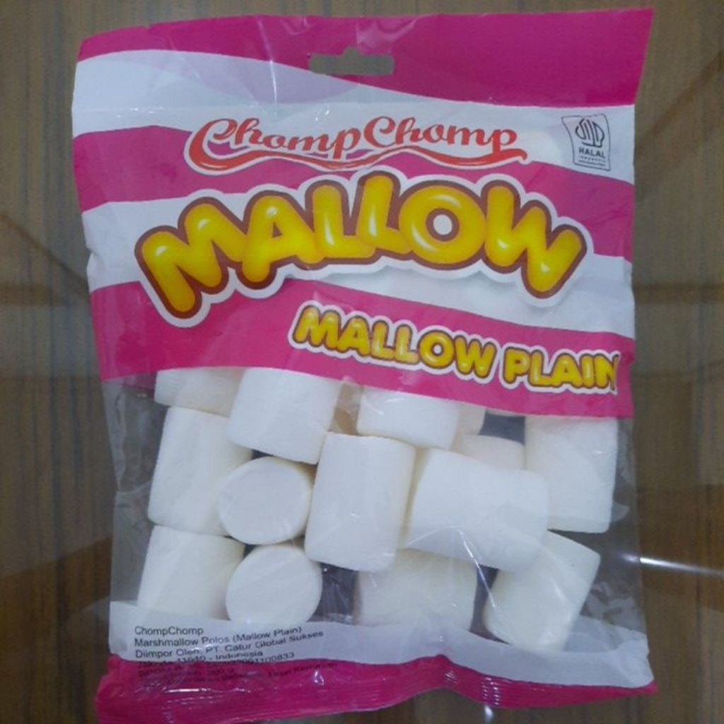 Chomp Chomp Plain Mallow Marshmallow Polos IMPORT 200gr