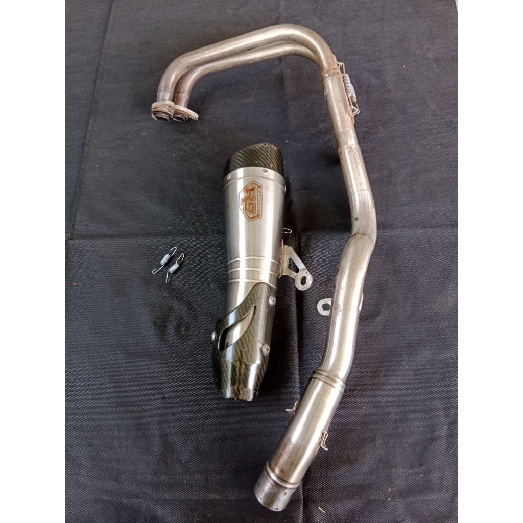 COD knalpot r9 h2 full sistem ninja 250 fi old thn 2012_2017