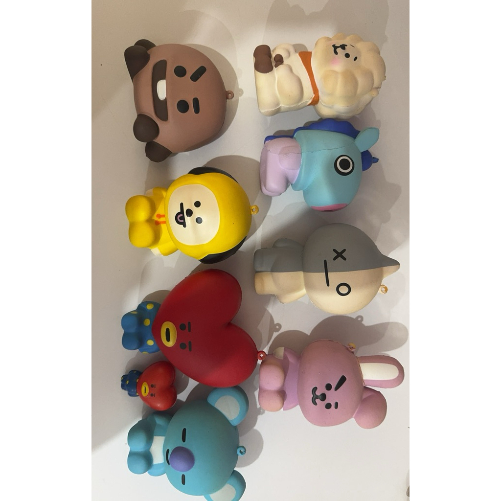 bt21 8pcs squishy squishies bts