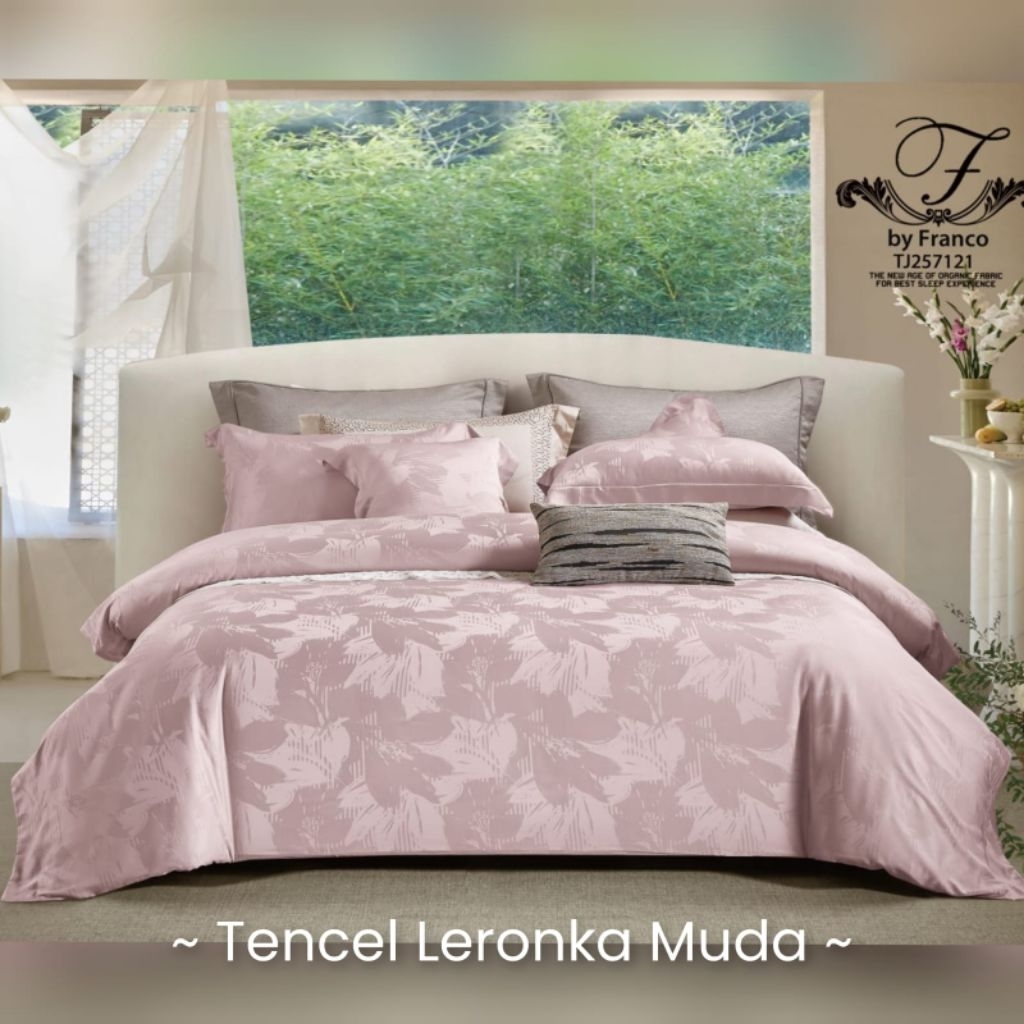 SPREI SET JASMINE BEDDING COLLECTION KINGKOIL TENSEL J120 LERONKA MUDA