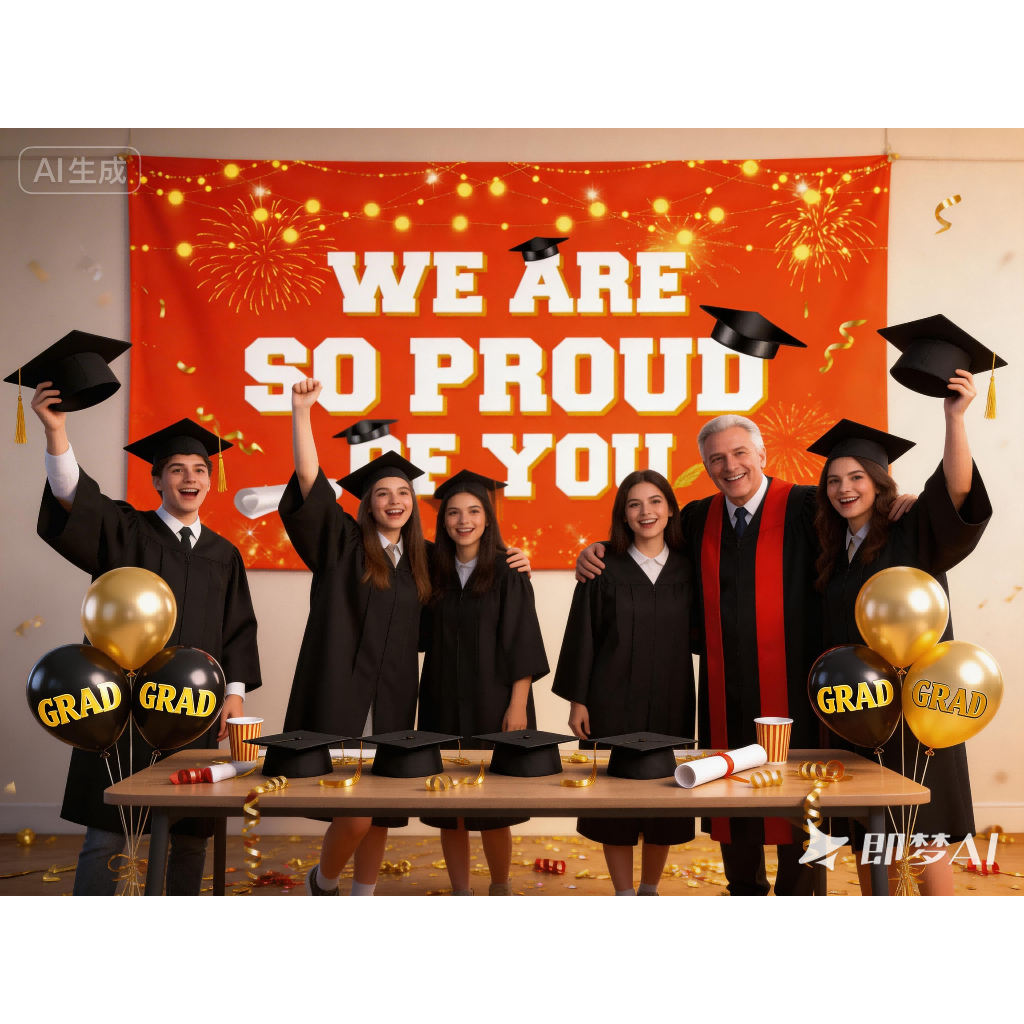 Kain Latar Foto Wisuda Bahan Polyester Premium untuk Sekolah & Universitas