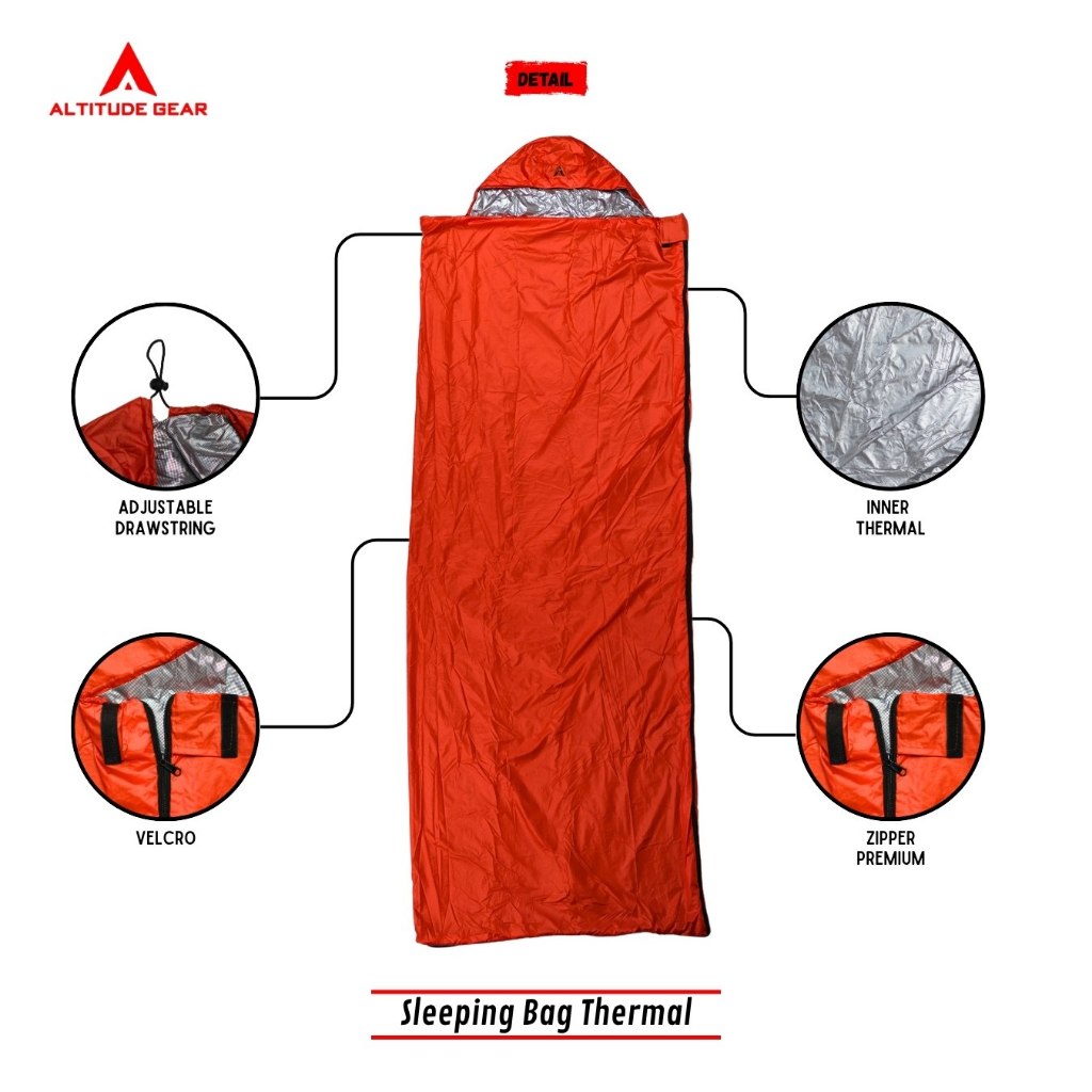Altitude Gear Sleeping Bag Thermal Omni Heat Ultralight