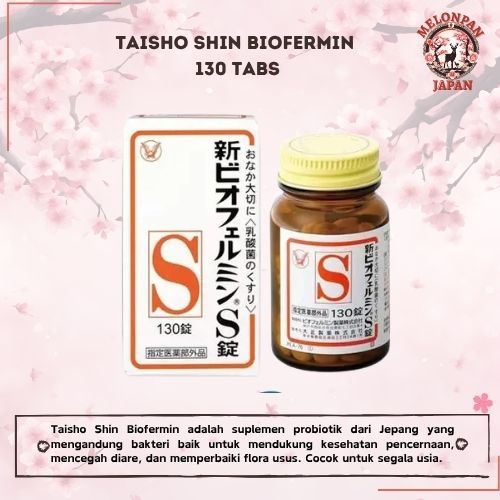 Taisho Shin Biofermin S 130 tabs - untuk Pencernaan Japan