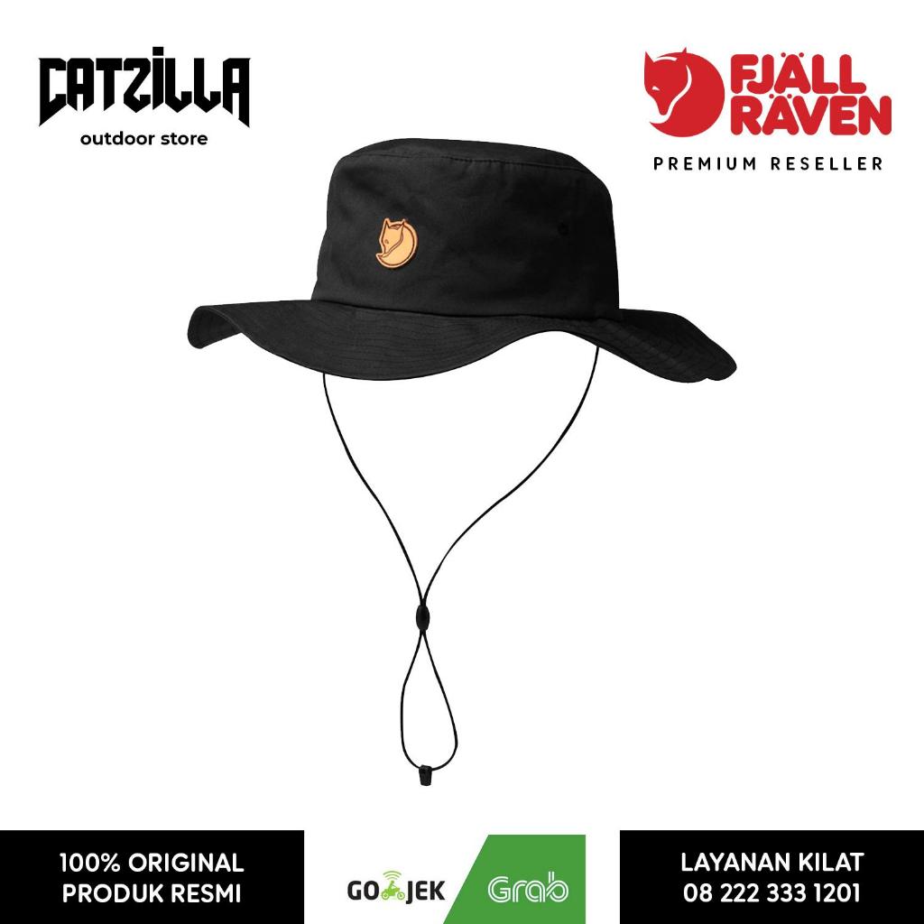 Fjallraven Hatfield Hat Dark Grey Topi Rimba Topi Gunung Hutan