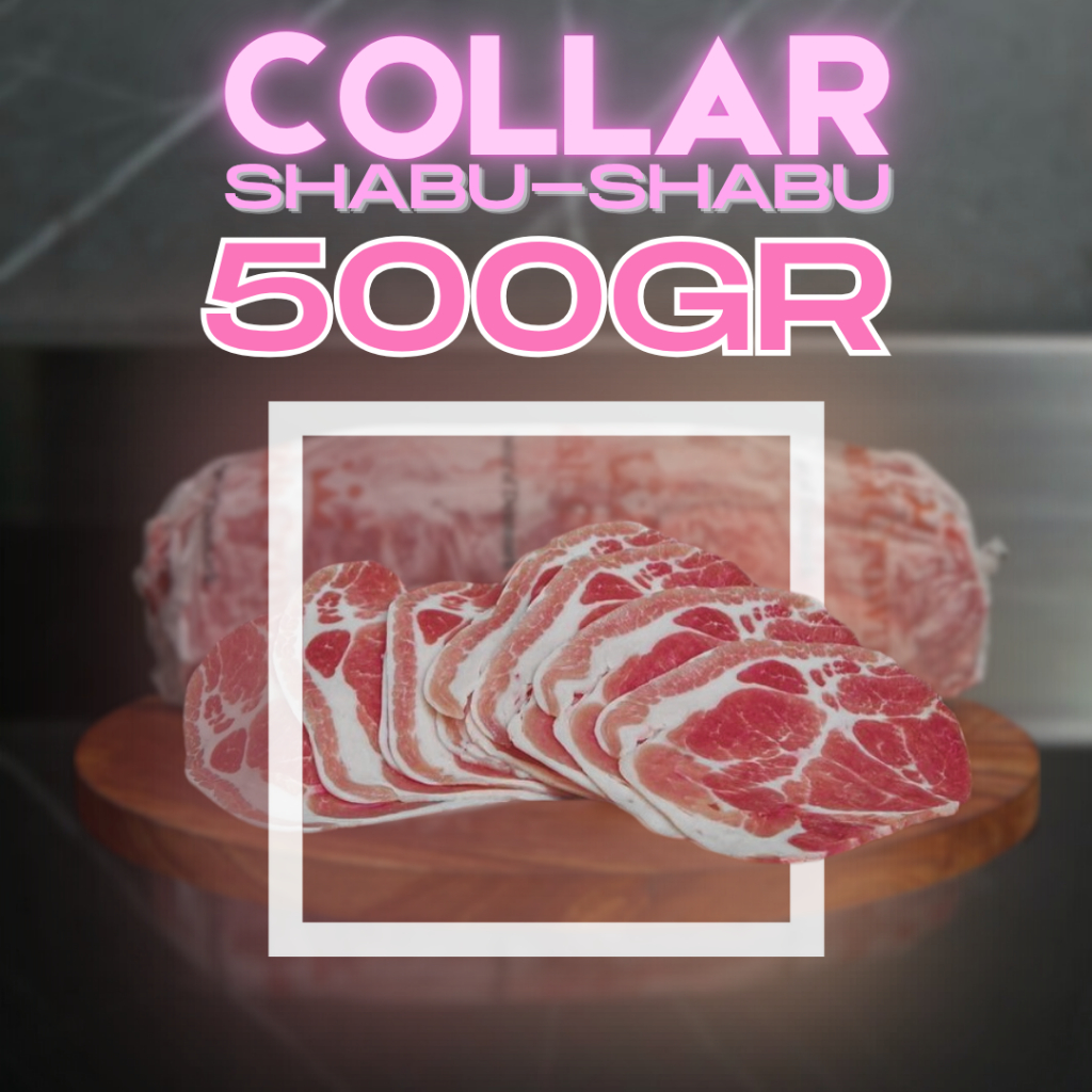 Kapsim (Pork Collar) Shabu-Shabu Slice - Import 500G (Frozen)