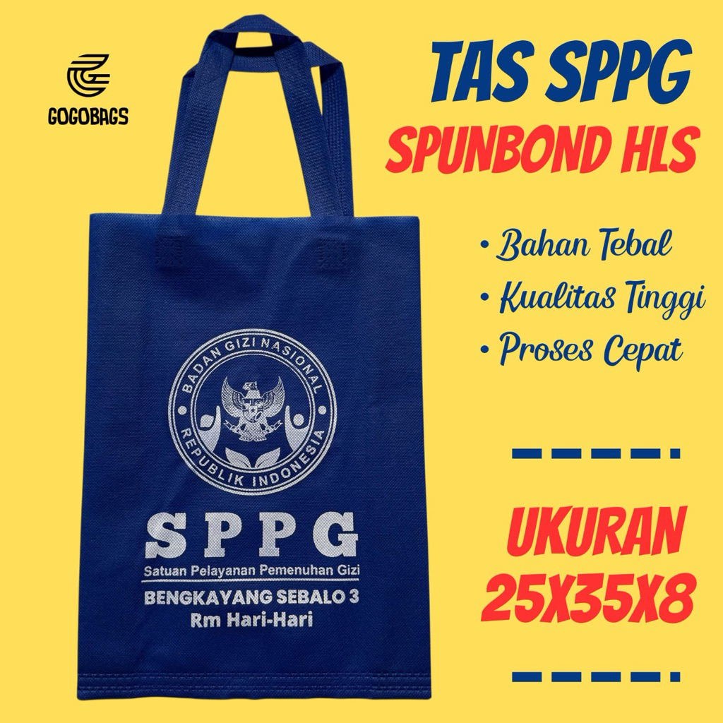 Tas Spunbond SPPG / Goodie Bag MBG / Tas MBG SPPG