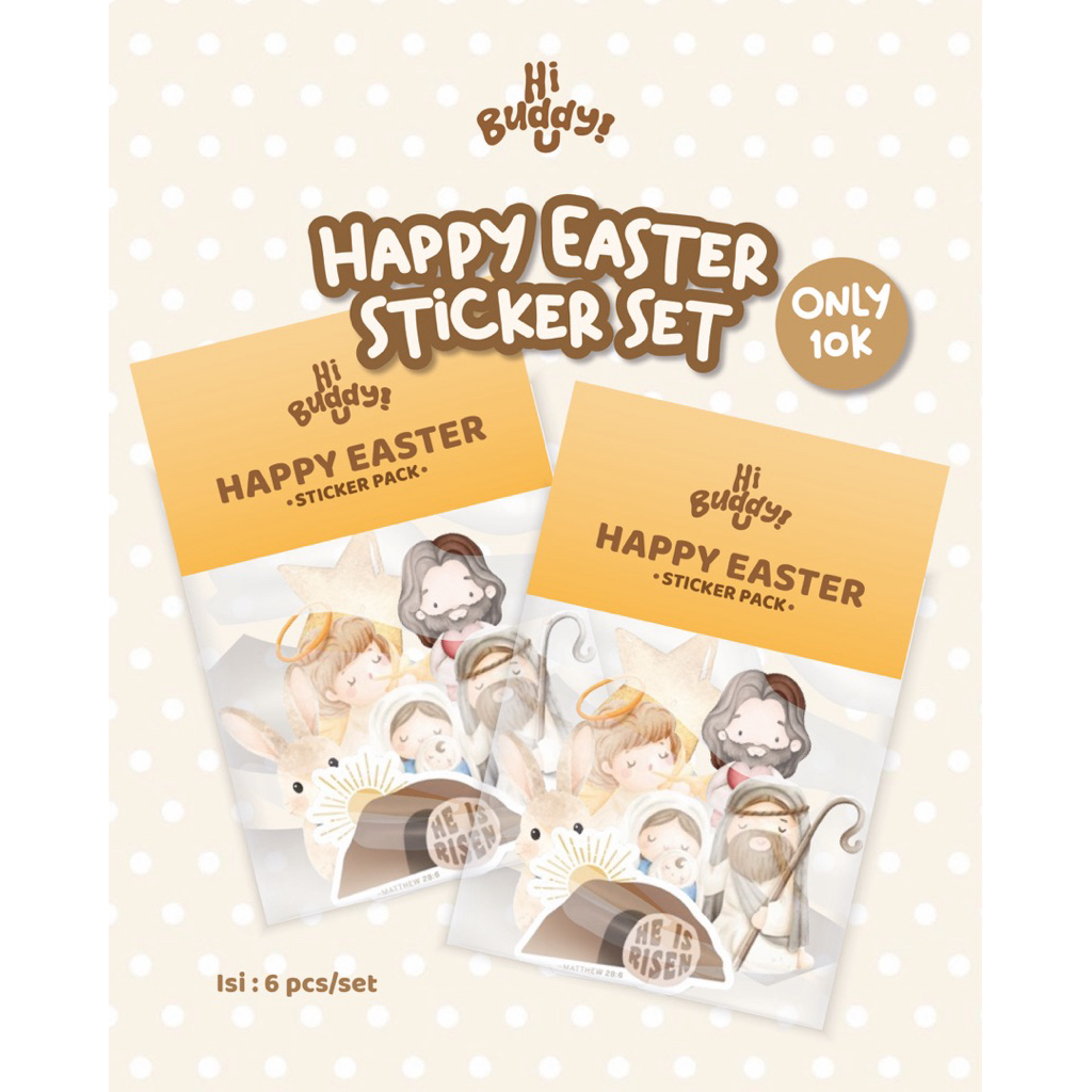STIKER PASKAH ANAK / STIKER LUCU