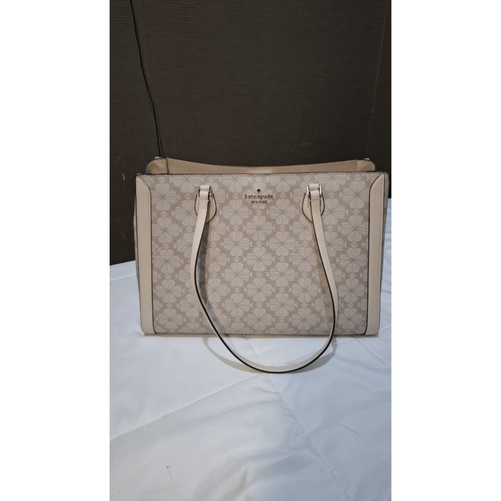 tas kate spade signature spade flower laptop tote