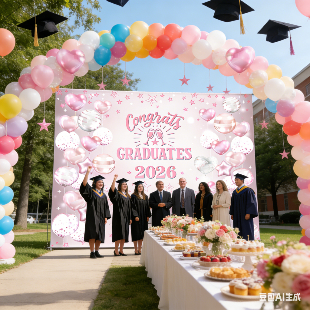 Dekorasi Photo Booth Wisuda Kain Background Polyester Harga Terjangkau Kualitas Bagus