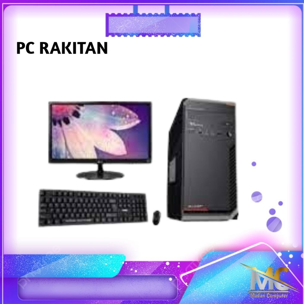 PC rakitan satu set core i3 gen 4 ram:8gb hdd:1TB