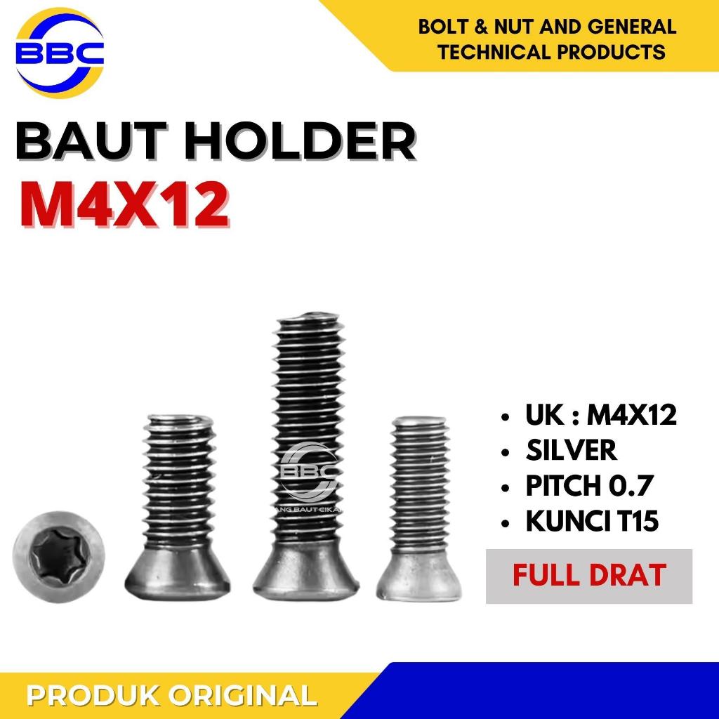 Baut Holder M4X12 Screw Bintang M4 X12 Insert Holder Bubut Milling