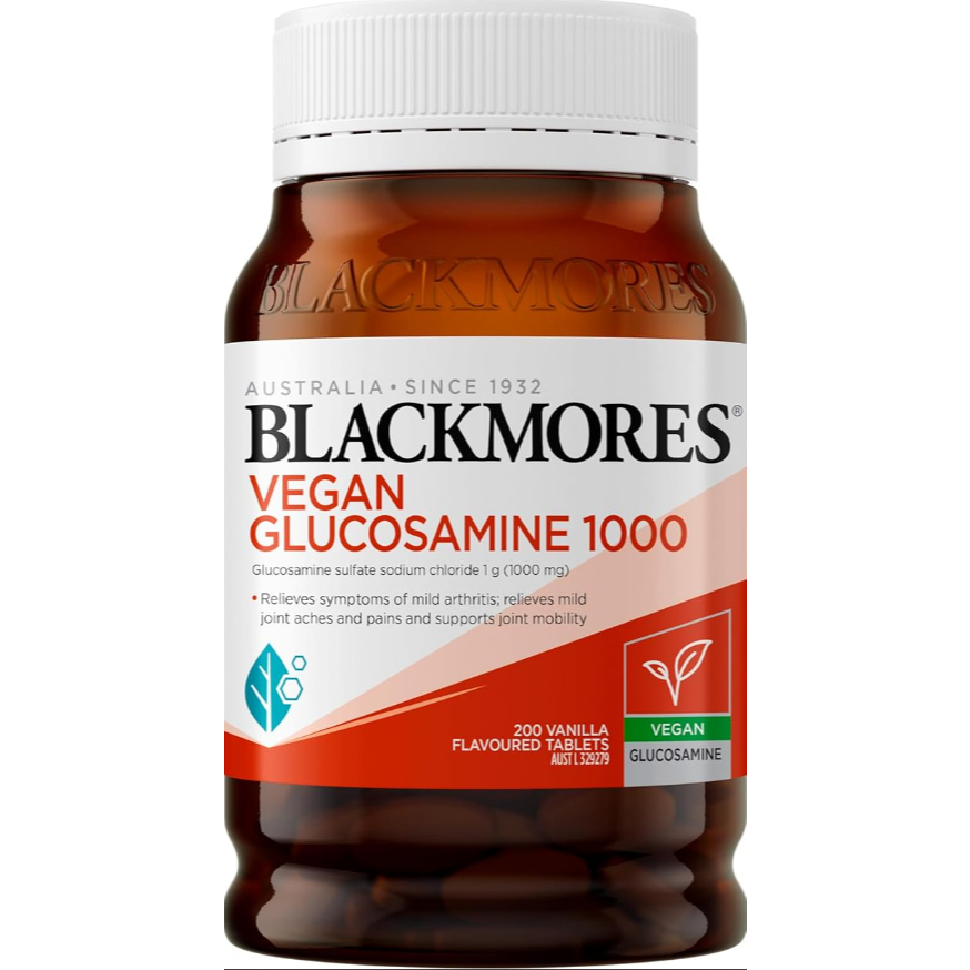 Blackmores Vegan Glucosamine 1000 200 Tablets Suplemen Import – Jaga Sendi, Otot & Mobilitas Harian 