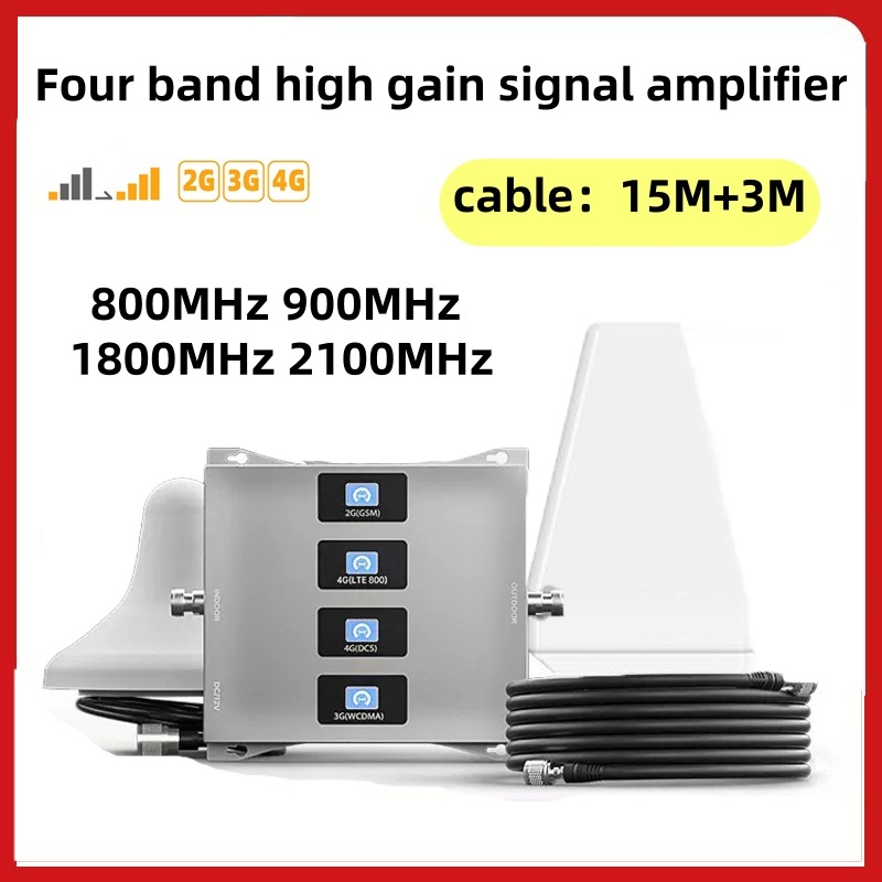 empat Band Antena Log Periodik Repeater WiFi 5G Modem Penguat Sinyal Repeater 2G 3G 4G Penguat Sinya