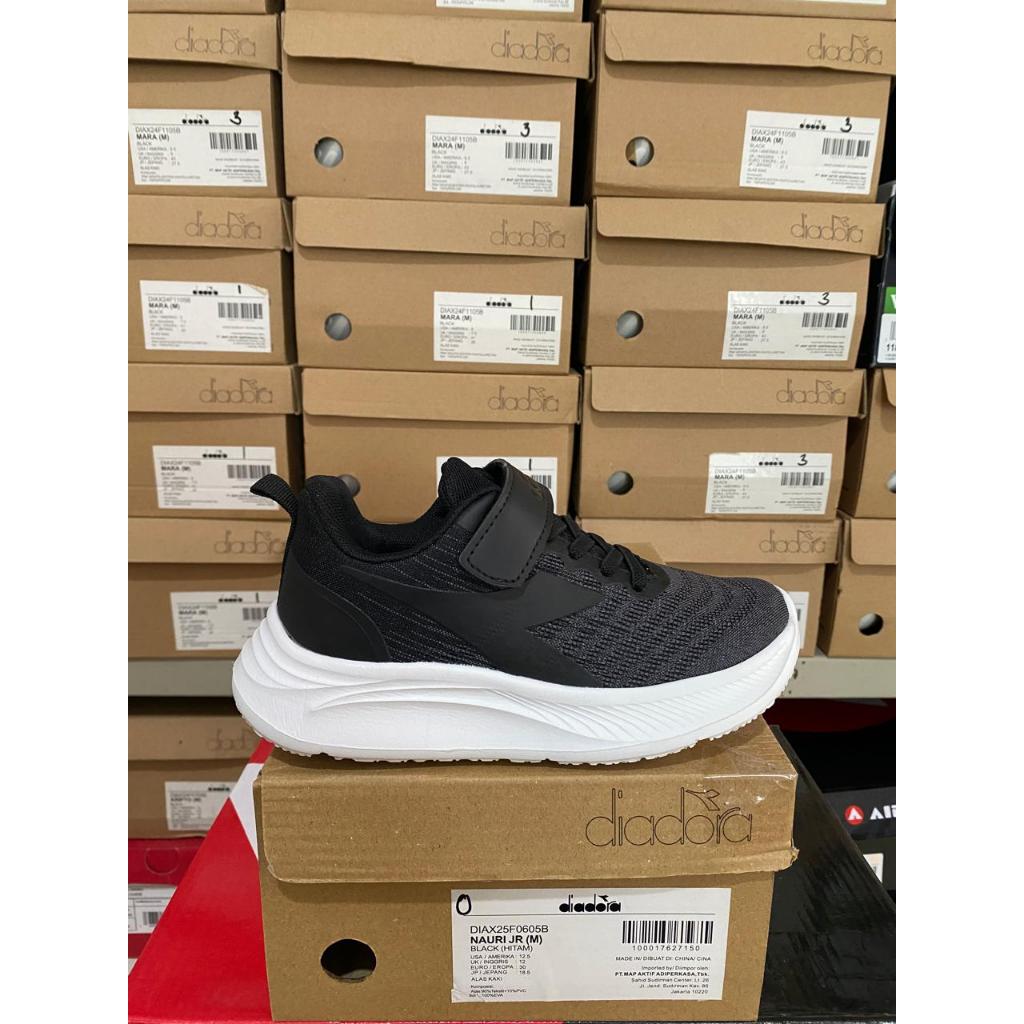 Diadora Nauri Jr Black Kids Shoes Original