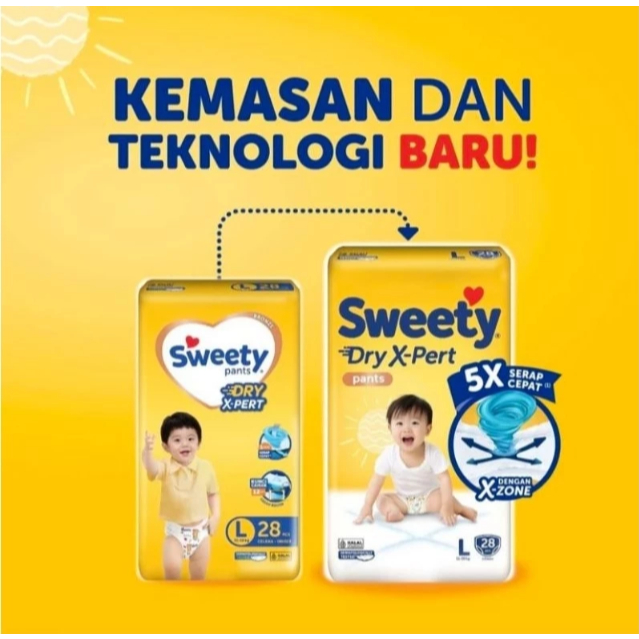 Pampers Sweety Bronze Dry X-pert Pants Jumbo / Popok Bayi Sweety Bronze Dry X-Pert  Pants Jumbo / Pa